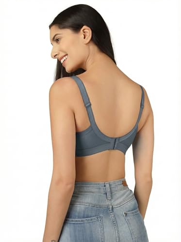 Image of Clothonics Womens Non-Padded Non-Wired Seamless Double Layered T-Shirt Bra