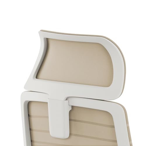 Branch Adjustable Headrest Attachment - Compatible Only Ergonomic Chair - Adjustable Height for Personalized Neck and Head Support - Sand