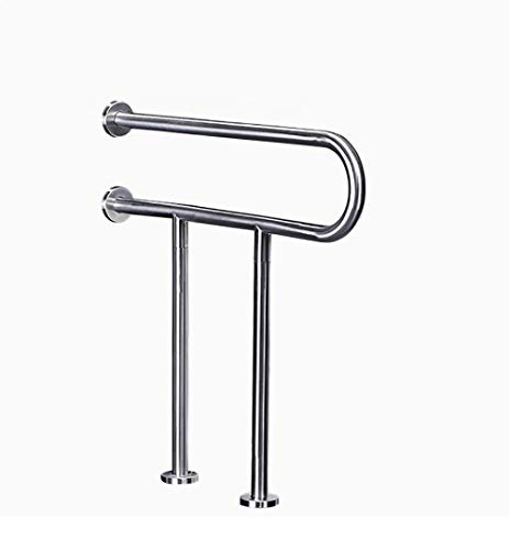 1Bathroom Anti-Collision Handrail, Stainless Steel Bathroom Toilet Floor Rail Safety Rail