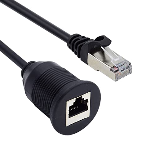 Cable Ethernet CAT6 RJ45 macho a hembra 1m impermeable miniatura 5