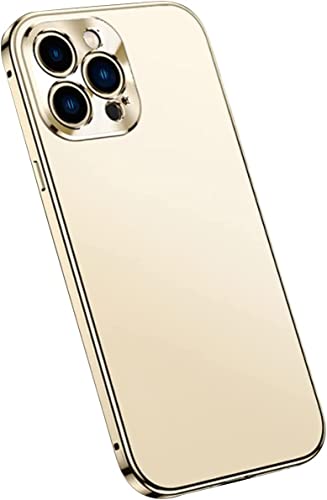 Funda para iPhone 13 Pro magnética antihuellas KAVJU de metal con parachoques a prueba de golpes