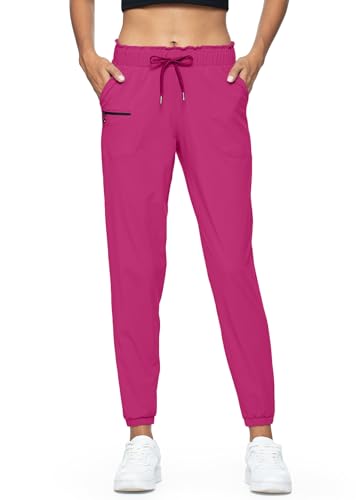 Image of Haowind Joggers for Women with Pockets Elastic Waist Workout Sport Gym Pants Comfy Lounge Yoga Running Pants