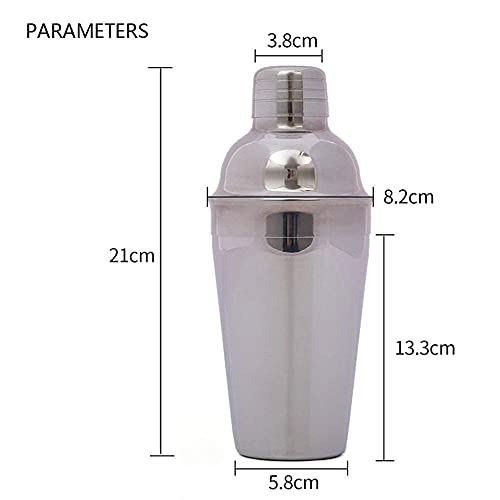 MoYouno 5-delige cocktailset, cocktailshaker 550 ml, 304 roestvrijstalen staafgereedschapsset, barman-set… - Afbeelding 6