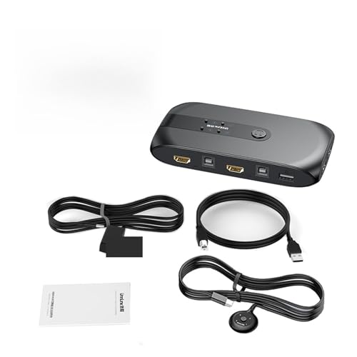 Conmutador KVM USB de 8 Puertos para Compartir Monitor y Periféricos entre 8 PC