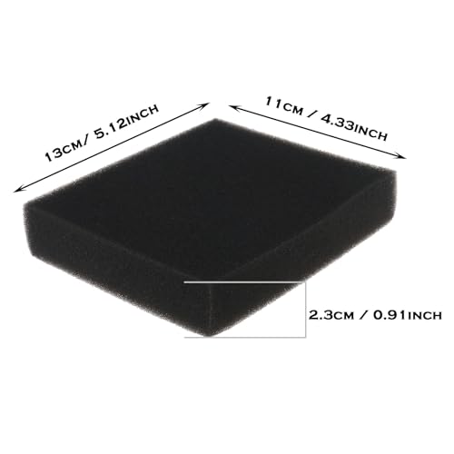 eMagTech 2PCS Sponge Air Filter Compatible with Mountfield RV40 RV150 SV40 SV150 V35 118550011/0 1111-9152-01 Foam Air Filter 13x11x2.3cm - Image 4