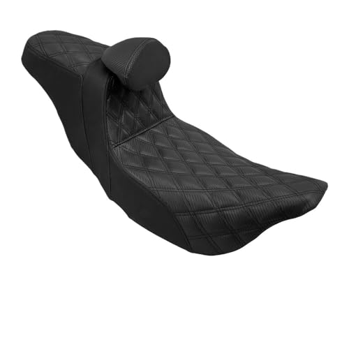 Asiento de cuero para conductor Touring 2-Up con respaldo premium