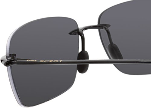 Image of Maui Jim Men's and Women's Breakwall Polarized Rimless Sunglasses