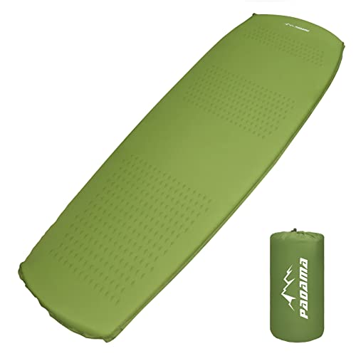 Padama Self-Inflating Sleeping Pad for Camping Inflatable Mat Portable Compact Lightweight Insulated Ultralight Foam Sleeping Bed for Floor Air Mattress Backpacking Travel Hiking Tent Car