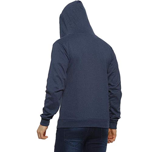Image of Campus Sutra Men's Regular Fit Zipper Sweatshirt with Hoodie for Winter Wear | Full Sleeve | Cotton Sweatshirt | Casual Sweatshirt for Men|Western Stylish Sweatshirt for Man