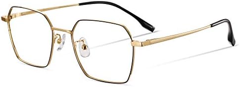 EyeGlow Titanium Glasses Frame Men Prescription Eyeglasses Frame Double Color Plating Ultra