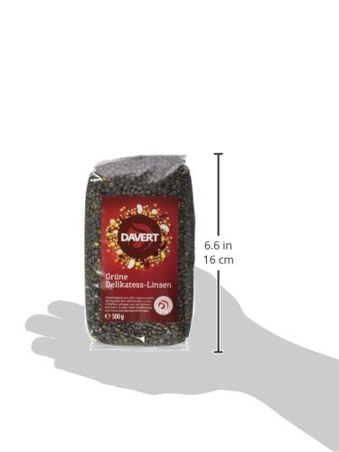 Davert Grüne Delikatess-Linsen, 2er Pack (2 x 500 g) - Bio