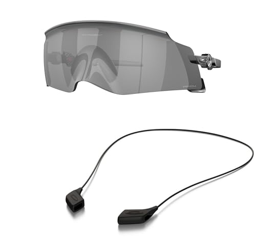 Oakley OO9455 Sunglasses Bundle: OO 9455 KATO 945501 Polished Black and Large Black leash Accessory kit2