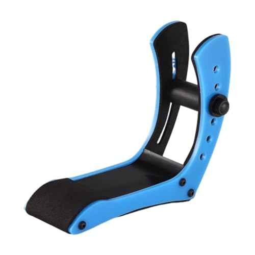 DeeRace エレキギターレスト フットレスト ポータブルスタンドホルダー 人間工学に基づいたフットスツール ギターフットレスト ステージパフォーマンスミュージシャン用, 青