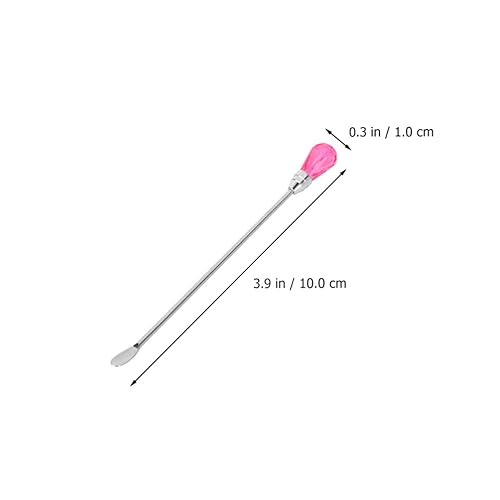 Miniatura 3 de DOITOOL Varillas de mezcla de cera de acero inoxidable, 4 piezas, con forma de cristal, vintage