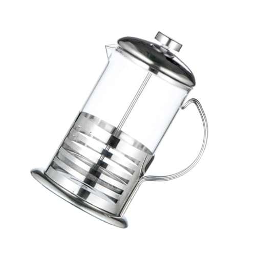 Cafetera de prensa francesa de vidrio resistente al calor con filtro 600ml 2