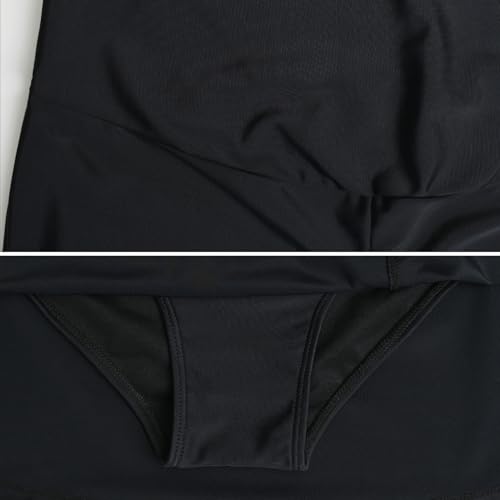 Bhome Maternity Swim Skirt High Waisted Bikini Bottom Swimwear with Built-in Brief4