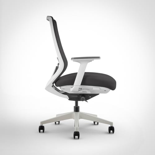 Image of Model 11 Ergonomic Chair | Italian Donati Tilt, Breathable Mesh, Seat Depth, Lumbar & Tension Adjustment | Adjustable Armrests & WFH Chair | Contrast | Nylon | 7-Year Warranty