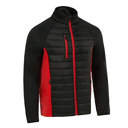 Royal & Awesome Hybrid Quilted Golf Jackets For Men, Puffer Jacket Men, Mens Golf Jackets, Golf Down Jacket Men, Black Golf Jacket #TOP26