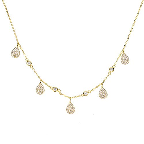Collier ras du cou goutte argent 925 idéal pour vos tenues de soirée d'été