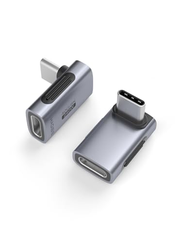 Hagibis 240W 40Gbps 8K USB C Adapter,2 Pack USB-C Male to USB-C Female Adapter,USB4 Connecter for Thunderbolt 4/3,ROG Ally,Steam Deck,Switch,Dock,Mac,Tablet,iPhone 15 Pro Max (90 Degree) (B0CJV5R7S3) Amazon Price History, Amazon Price Tracker