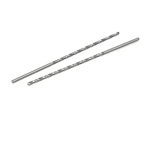 Aexit 1.6mm Dia Tool holder HSS Double Flutes Straight drill hole Twist Drill Bits Silver Tone 10pcs Model:34as241qo195