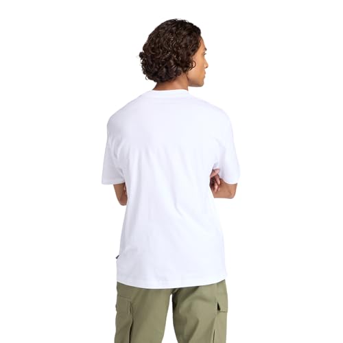 New Balance Men's Linear Lines T-Shirt, White, Large