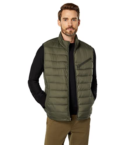 Image of Cole Haan Men's Quilted Puffer Vest With Chest Zip Pocket