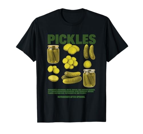 Pickles Funny Design for Snack and Food Fans T-Shirt
