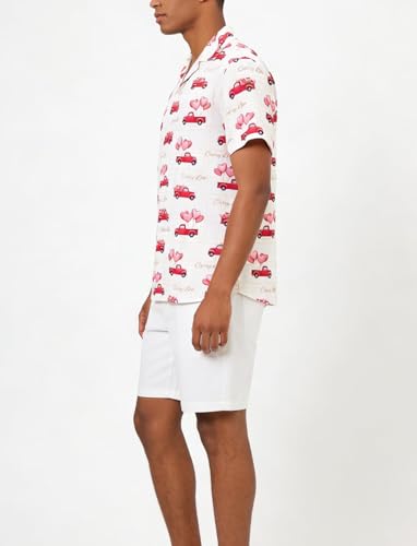 Image of Cromoncent Matching Hawaiian Outfits for Family, Dad and Son Matching Luau Beach Tropical Shirts Mommy Daughter Tropical Sets