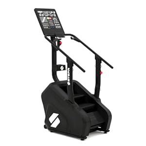 Classic Stair Master with LED Touchscreen, Commercial Grade Stairmaster Machine for Home, 140 Steps/Min, Bluetooth Stepper Machine, Resistance Band Attachments, Mobile App, 375 lb Capacity