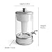 Culligan with ZeroWater Technology 40-Cup Glass Water Filter Dispenser – Includes 5-Stage Advanced Water Filter, Certified to Reduce Lead, Total PFAS (Forever Chemicals), Fluoride, and Chlorine