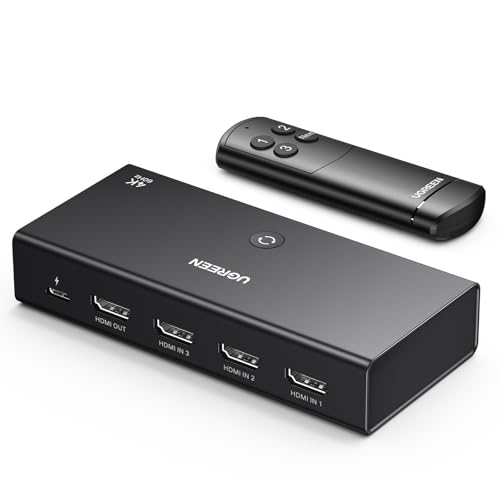 UGREEN HDMI Switch 3 in 1 con Telecomando