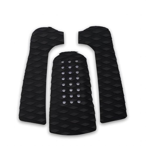 VIFER Surf Pad Tavola da Surf Tavola da Surf Tavola da Surf Antiscivolo Pad di trazione Impugnatura per Ponte 3 Pezzi(Nero)