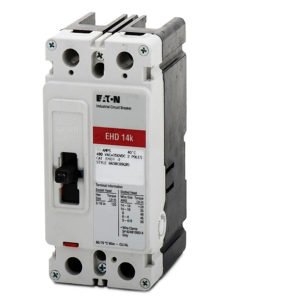 CUTLER HAMMER EHD2100 100 AMP, 250 VDC, 2-Pole, 480 VAC, C Series, F-Frame, Load Side LUGS ONLY, Molded CASE Circuit Breaker