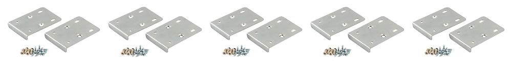 Gas N Pow3r Silver Kitchen Cupboard Door Hinge Repair Kit Includes Plates And Fixing Screws - X10