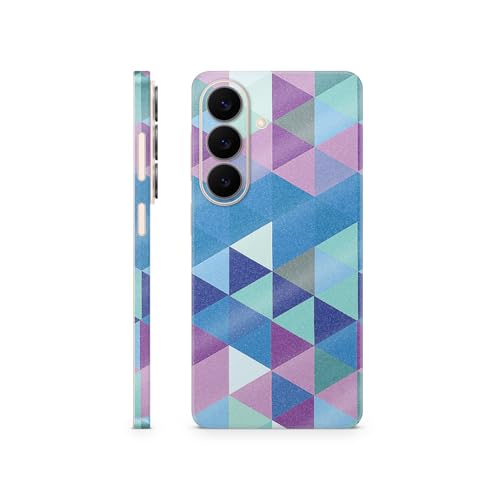 Glossy Glitter Phone Skin Compatible with Samsung Galaxy S26 - Purple Kaleidoscope - Premium 3M Vinyl Protective Wrap Decal Cover - Easy to Apply | Crafted in the USA by MightySkins