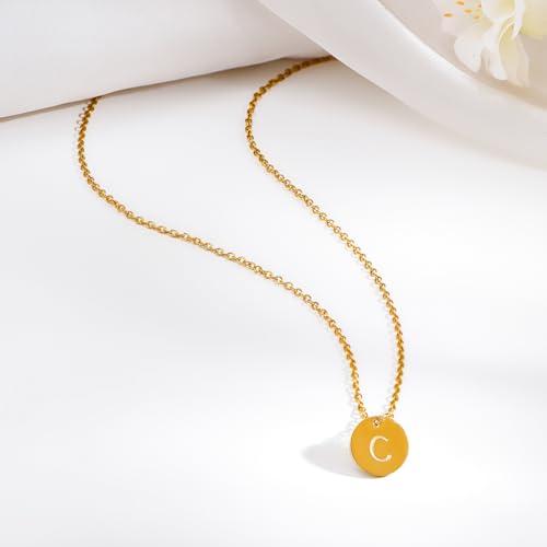 Image of Rubans Demi Fine Stainless Steel Alphabet Pendant CZ Gift for Women & Girls