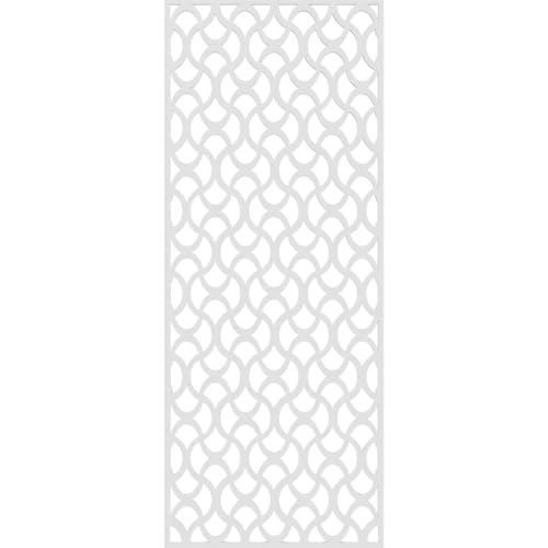Image of 21 3 /8 inchW x 54 3 /8 inchH x 3 /8 inchT Resort Decorative Fretwork Wall Panels in Architectural Grade PVC