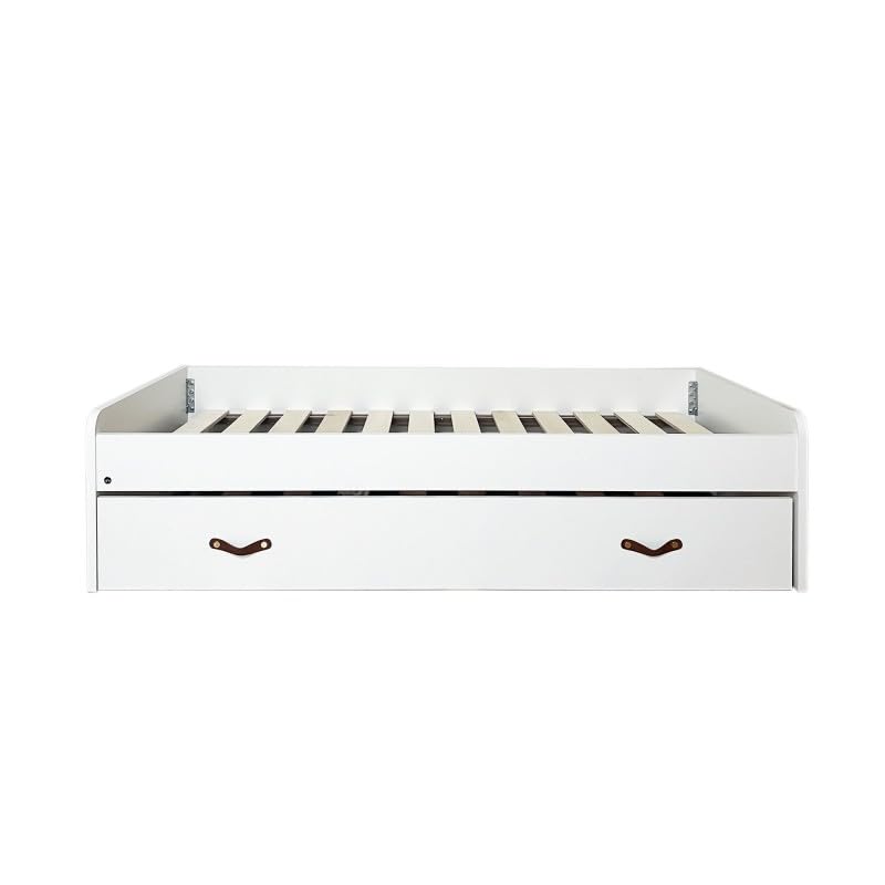 MUEMUE - Cama Blanca Nido + elevable Luca 105x190 / 105x190 cm - MUND1511+MU508.50-105x190 - Cama + somier + colchón