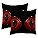 Produktbild Dekorativer Wurfkissenbezug 2er Set Kissenbezug Home Outdoor Decor Halloween Böse Blicke Schwarzer Hintergrund, 45,7 x 45,7 cm