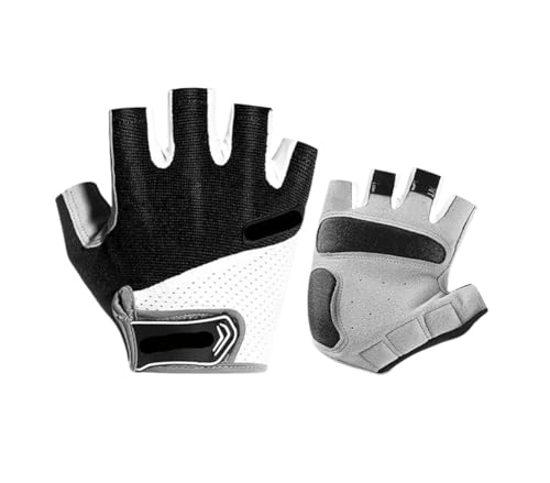 WUYXTO Guantes de Fitness, Guantes Ciclismo, Medio Dedo, Deportivos, Resistencia, for Hombre y Mujer, Verano, for Gimnasio para Fitness(Color3,XL)