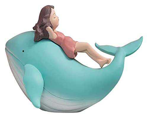 Statue baleine ornement cadeau idéal pour décoration de bureau fille