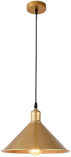 Miniatura 9 de Iluminación colgante de metal dorado de estilo industrial para isla de cocina, lámparas colgantes retro americanas para mesa de comedor, lámpara