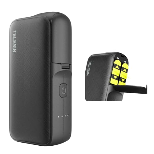 TELESIN Chargeur de Batterie Portable Multifonction 10000 mAh pour Go Pro Hero 13, Double Fente pour GoPro Hero 13, Chargeur de Batterie Portable Multifonction...