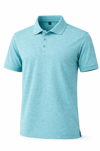 Image of Men's Polo T-Shirt | Breathable, Moisture-Wicking, Soft & Lightweight | Regular Fit Casual & Travel Wear