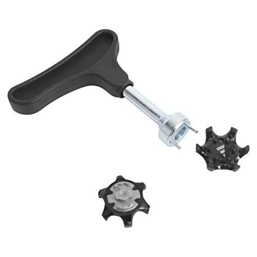 Giilayky 25 Stück leicht zu wechselnde Nieten, rutschfeste Universal-Golfschuhe, mit Ersatz zum Entfernen von Schuhen mit zwei Spitzen mit Golfschlüssel Cover