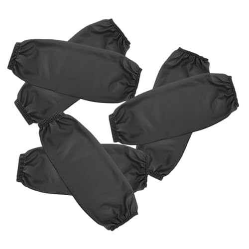 Mikikit 3 Mangas Impermeables y Antiaceite para Brazos Fundas de PU Cómodas y Resistentes para Cocina y Tareas Domésticas Unisex para Protección y Limpieza