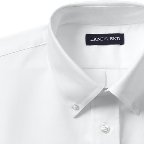 Lands' End School Uniform Men's Long Sleeve Oxford Dress Shirt3