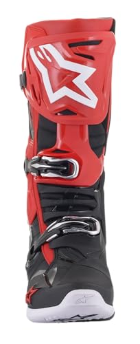 Image of Alpinestars Tech 10 Boots, High-Performance Motocross Boots, CE-Certified, 12, Red /Black