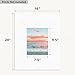 Golden State Art, Pack of 5, Pre-Cut 16x20 Picture Mats Bevel Edge 7.5x9.5 Opening for 8x10 Photos, White